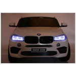 Elektrické autíčko - BMW X6M - nelakované - biele - dvojmiestne